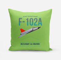 Thumbnail for F-102A Delta Dagger design on light green pillow