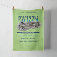 Thumbnail for PW127M design on light green towel