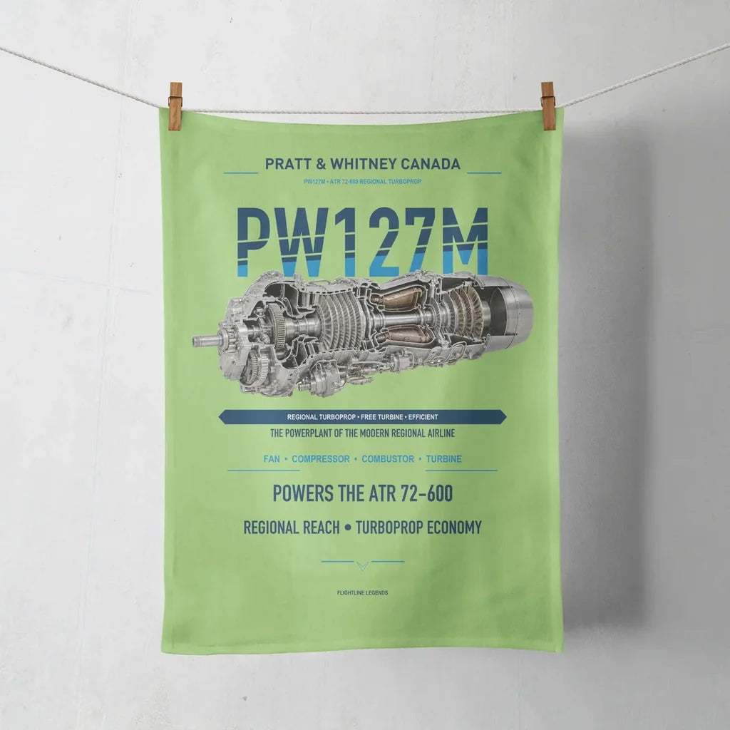 PW127M design on light green towel