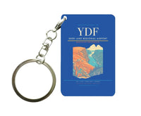Thumbnail for Deer Lake Regional Airport (YDF) design on blue key chain