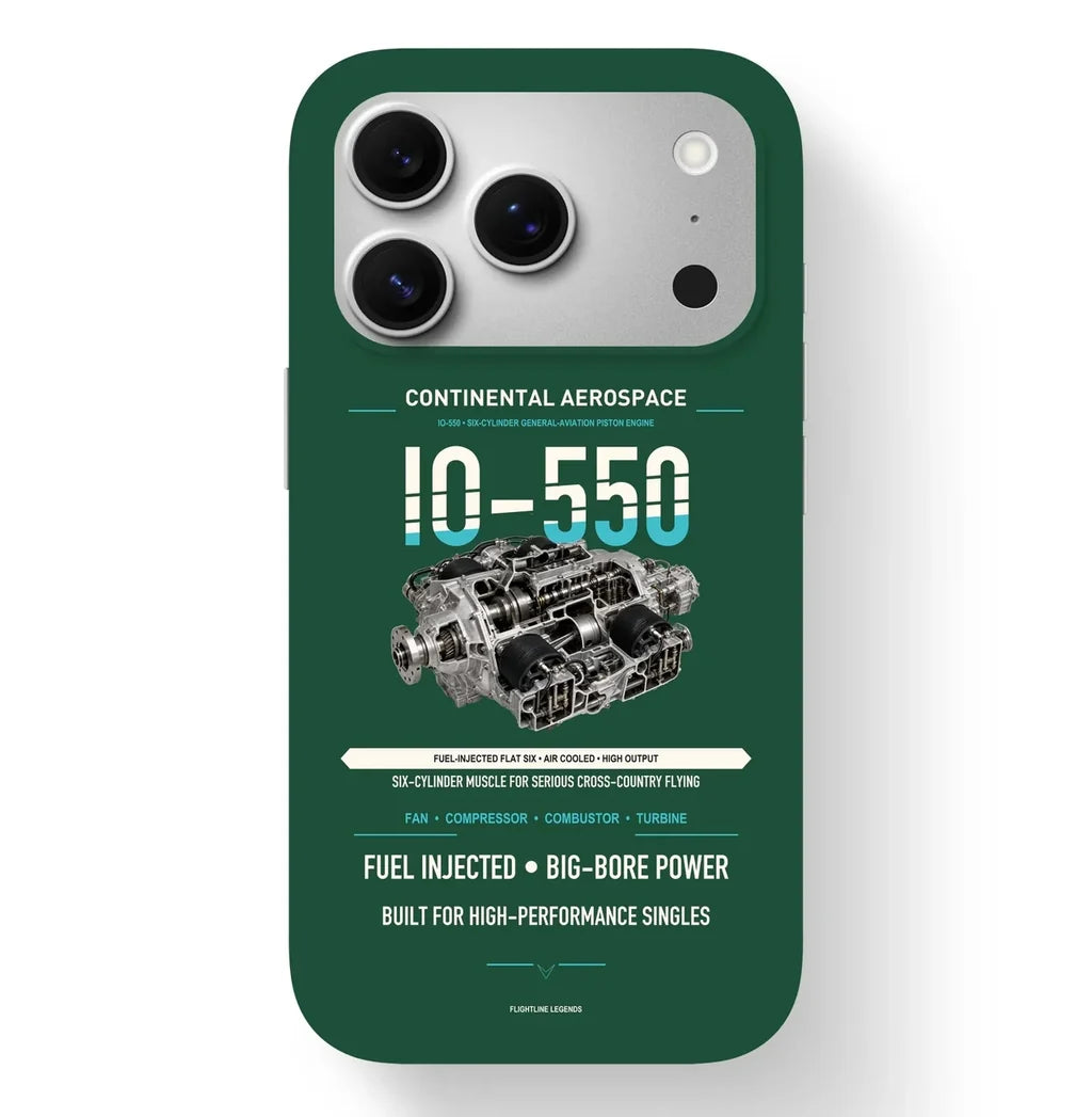 IO-550 Case design on dark green iphone case