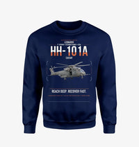 Thumbnail for Leonardo HH-101A Caesar design on navy blue sweatshirt