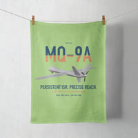Thumbnail for MQ-9A Reaper design on light green towel