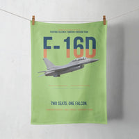 Thumbnail for F-16D Fighting Falcon Two Seats One Falcon design on light green towel