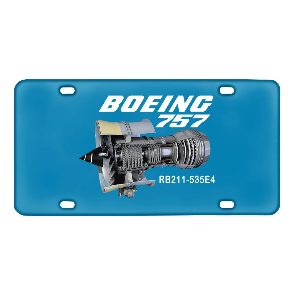 Boeing 757 Metal License Plate - view 6