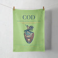 Thumbnail for Yellowstone Regional Airport (COD) design on light green towel