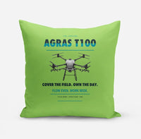 Thumbnail for DJI Agras T100 design on light green pillow
