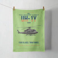 Thumbnail for Bell UH-1Y Venom design on light green towel