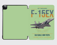 Thumbnail for F-15EX Eagle II design on light green ipad tablet case