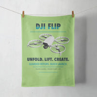 Thumbnail for DJI Flip design on light green towel