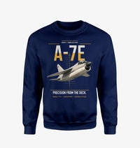 Thumbnail for A-7E Corsair II design on navy blue sweatshirt