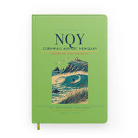 Thumbnail for Cornwall Airport Newquay (NQY) design on light green notebook