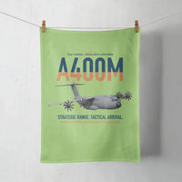 Thumbnail for Airbus A400M Atlas design on light green towel