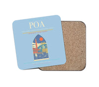 Thumbnail for Porto Alegre - Salgado Filho International Airport POA Coaster 1-Piece - Light Blue