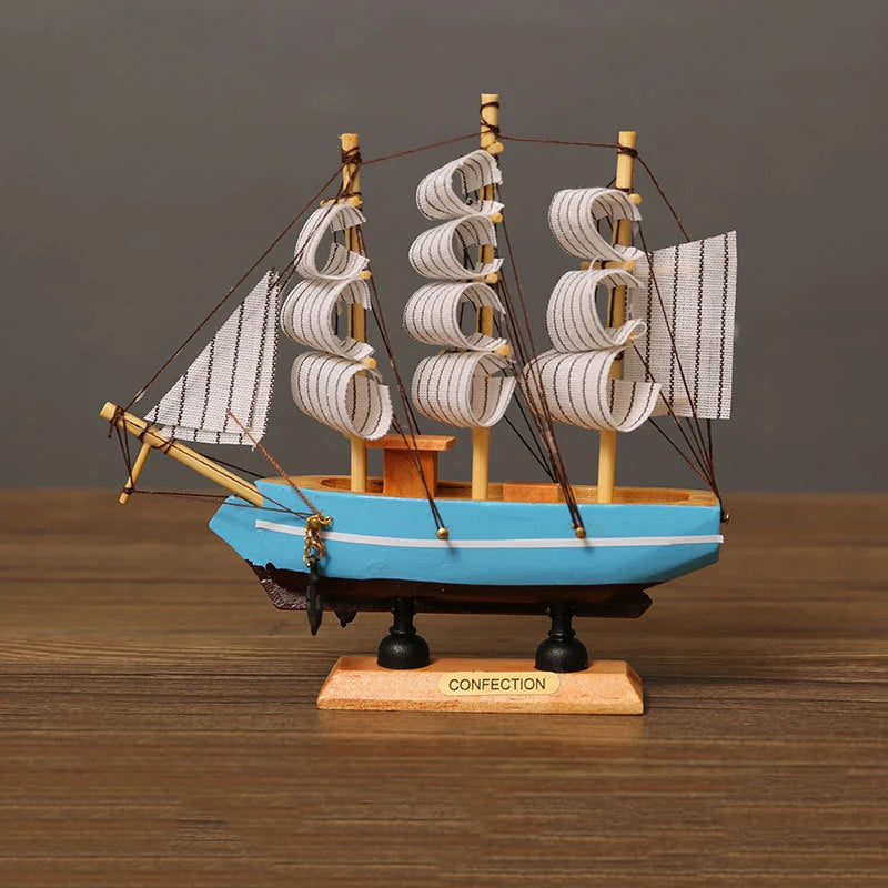 16CM Wooden Mediterranean Ship Model - view 4
