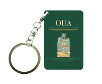 Thumbnail for Thomas Sankara International Airport OUA — Ouagadougou Key Chain design on dark green key chain