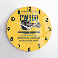 Thumbnail for PW800 design on yellow no frame wall clock