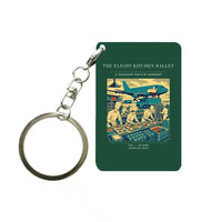 Thumbnail for VINTAGE G4374 - The Flight Kitchen Ballet - Designed Key Chain design on darkgreen