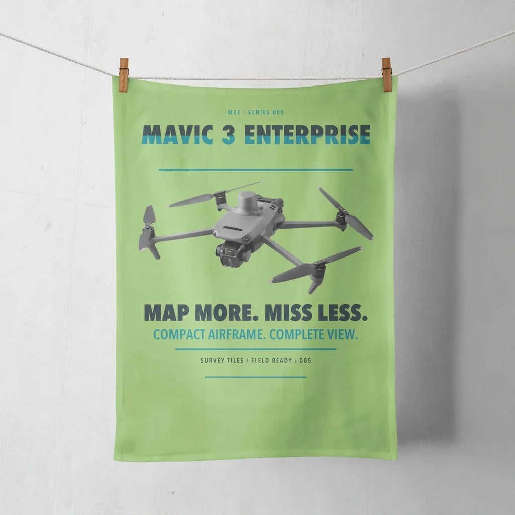 DJI Mavic 3 Enterprise design on light green towel