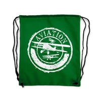 Thumbnail for Aviation Lovers Drawstring Bag - view 4