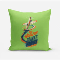 Thumbnail for The Horizon Blinks First design on light green pillow