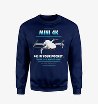 Thumbnail for DJI Mini 4K design on navy blue sweatshirt
