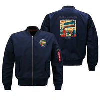 Thumbnail for VINTAGE G4302 - The Flight Board Flutter - Bomber Jacket design on blue