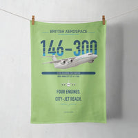 Thumbnail for BAe 146-300 design on light green towel