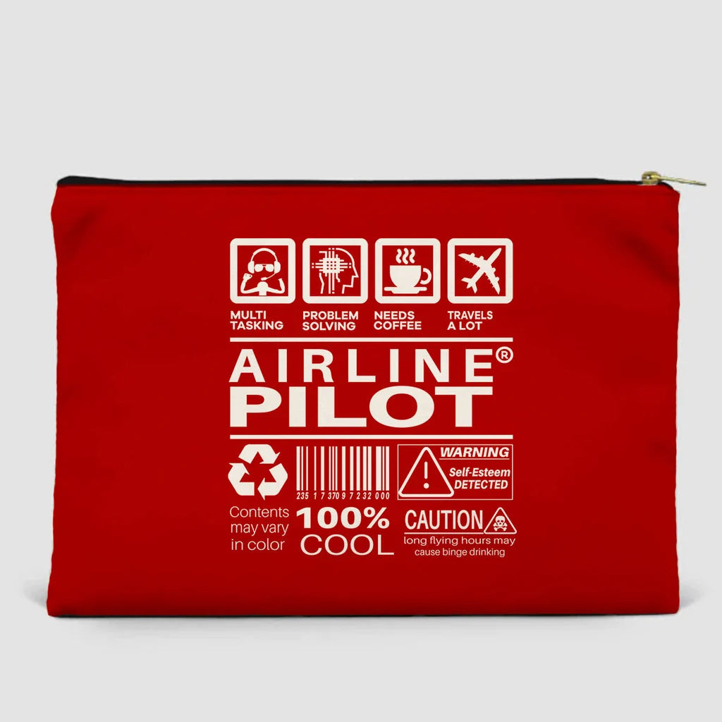 Airline Pilot Label Zipper Pouch - view 4