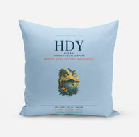 Thumbnail for Hat Yai International Airport (HDY) design on light blue pillow