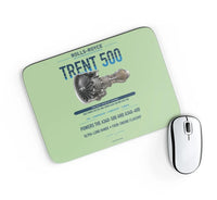 Thumbnail for TRENT 500 design on light green rectangle mouse pad
