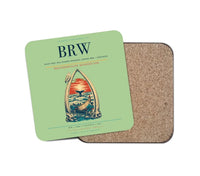 Thumbnail for Wiley Post–Will Rogers Memorial Airport (BRW) design on light green 1 piece coaster