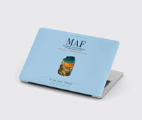 Thumbnail for Midland International Air and Space Port (MAF) design on light blue MacBook case