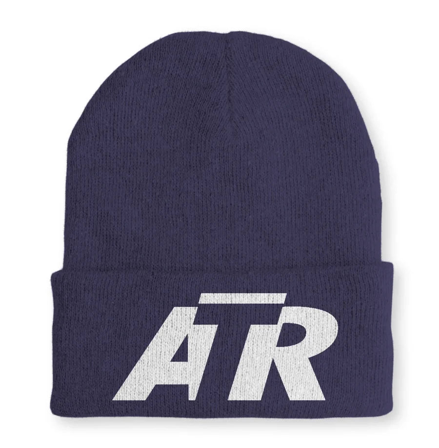 ATR & Text Embroidered Beanie - view 4