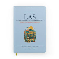 Thumbnail for Las Vegas Harry Reid International Airport (LAS) design on light blue notebook
