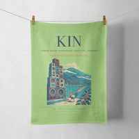 Thumbnail for Norman Manley International Airport (KIN) design on light green towel