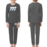 Thumbnail for Super Boeing 777 children pajamas - Gray