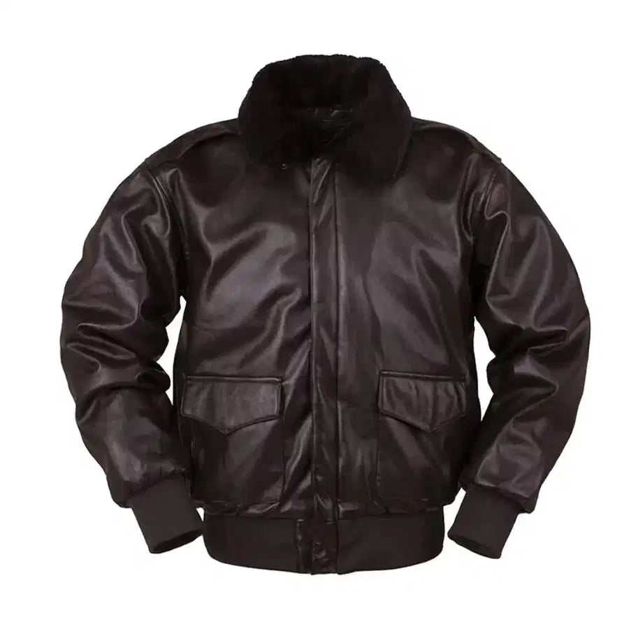 Super Quality Leather Bomber Bomber Jacket - view 3