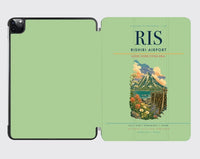 Thumbnail for Rishiri Airport (RIS) design on light green ipad tablet case