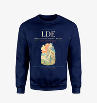 Thumbnail for Tarbes–Lourdes–Pyrénées Airport (LDE) design on navy blue sweatshirt