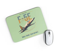 Thumbnail for F-5E Tiger II design on light green rectangle mouse pad