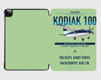 Thumbnail for Daher Kodiak 100 Series III design on light green ipad tablet case