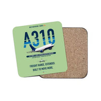 Thumbnail for Airbus A310-300P2F design on light green 1 piece coaster