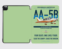 Thumbnail for Grumman American AA-5B Tiger design on light green ipad tablet case