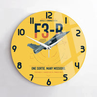Thumbnail for Dassault Rafale C — F3-R standard design on yellow no frame wall clock
