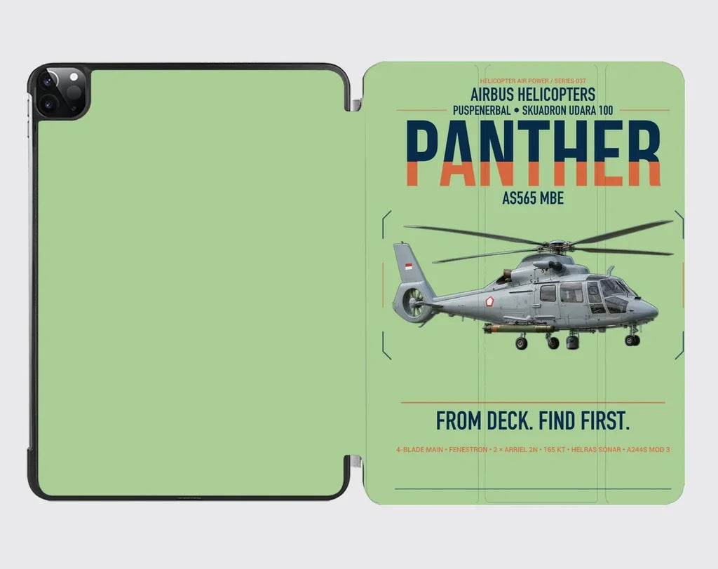 Airbus Helicopters AS565 MBe Panther design on light green ipad tablet case