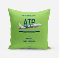 Thumbnail for British Aerospace ATP design on light green pillow