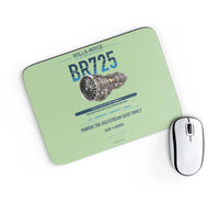 Thumbnail for BR725 design on light green rectangle mouse pad