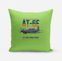 Thumbnail for AT-6E Wolverine Light Attack design on light green pillow