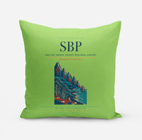 Thumbnail for San Luis Obispo County Regional Airport (SBP) design on light green pillow